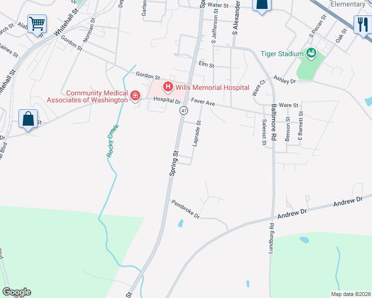 map of restaurants, bars, coffee shops, grocery stores, and more near 913 Spring Street in Washington