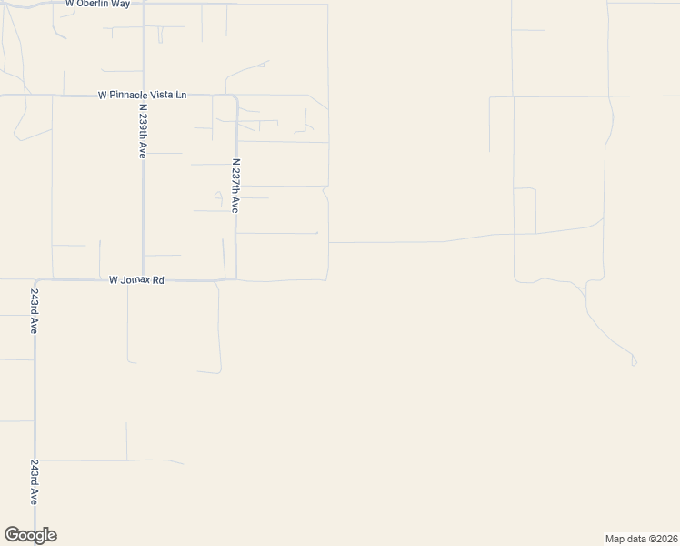 map of restaurants, bars, coffee shops, grocery stores, and more near North 235th Avenue in Wittmann