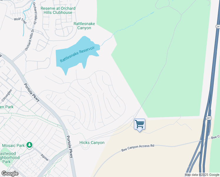 map of restaurants, bars, coffee shops, grocery stores, and more near 468 Ridgecrest in Irvine
