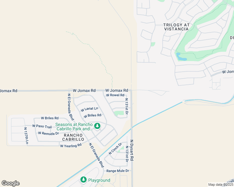 map of restaurants, bars, coffee shops, grocery stores, and more near 13218 West Rowel Road in Peoria