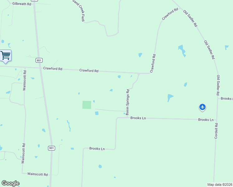 map of restaurants, bars, coffee shops, grocery stores, and more near 155 Basin Springs Road in Sadler
