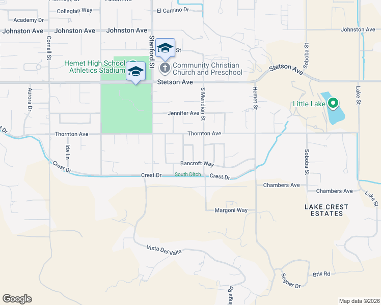 map of restaurants, bars, coffee shops, grocery stores, and more near 27337 Cloudrest Way in Hemet