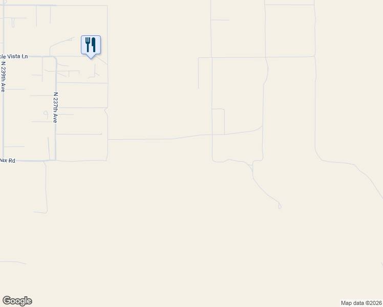 map of restaurants, bars, coffee shops, grocery stores, and more near 23301 West Jomax Road in Wittmann
