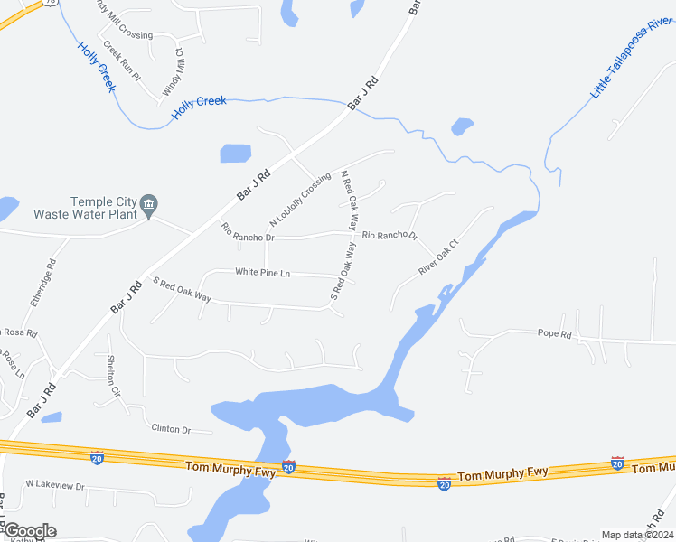 map of restaurants, bars, coffee shops, grocery stores, and more near 220 White Pine Lane in Temple