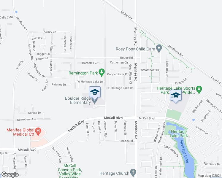 map of restaurants, bars, coffee shops, grocery stores, and more near 27250 Junipero Road in Menifee