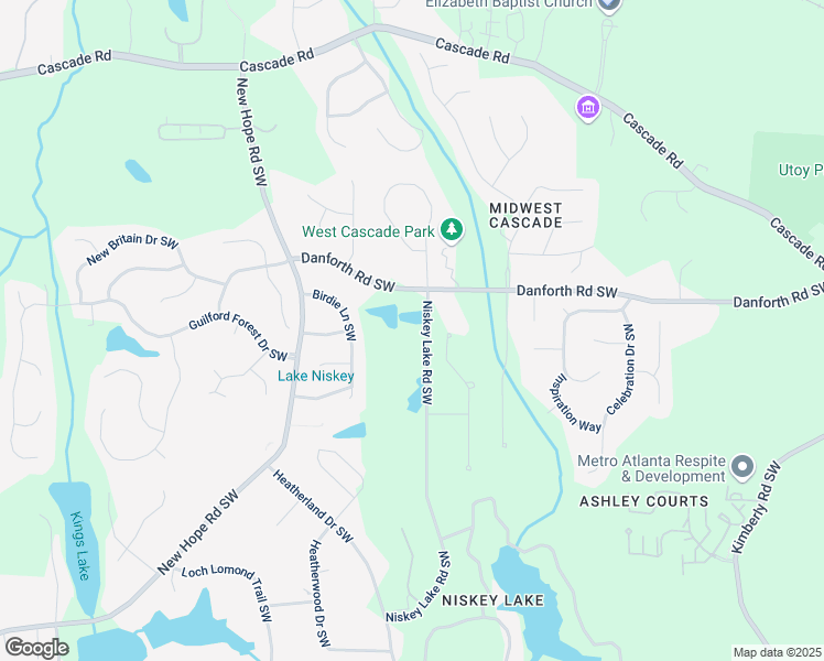 map of restaurants, bars, coffee shops, grocery stores, and more near 1067 Elysian Park in Atlanta