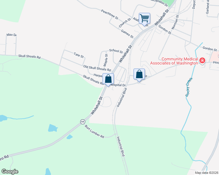 map of restaurants, bars, coffee shops, grocery stores, and more near 710 Hospital Drive in Washington