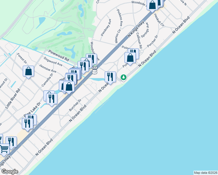 5308 North Ocean Boulevard, Myrtle Beach SC - Walk Score