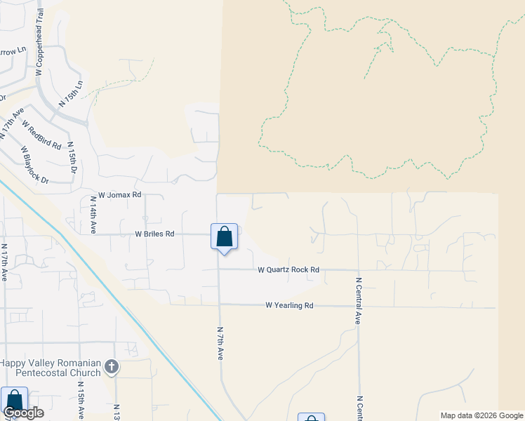 map of restaurants, bars, coffee shops, grocery stores, and more near 25804 North 5th Avenue in Phoenix