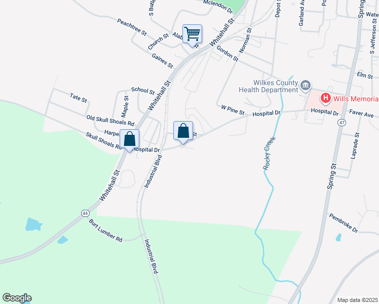 map of restaurants, bars, coffee shops, grocery stores, and more near 114 Washington Drive in Washington