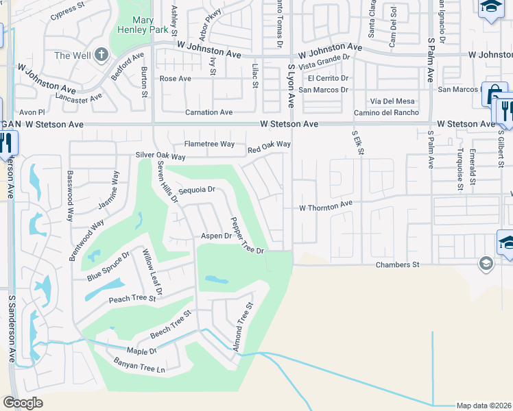 map of restaurants, bars, coffee shops, grocery stores, and more near 1337 Lodgepole Drive in Hemet