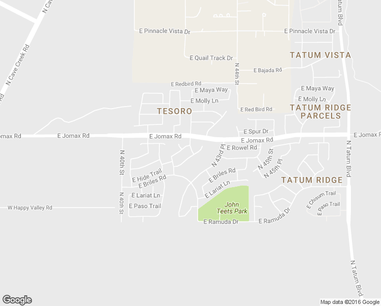 map of restaurants, bars, coffee shops, grocery stores, and more near 4244 East Tether Trail in Phoenix