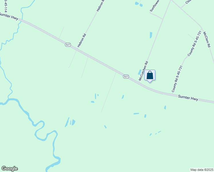 map of restaurants, bars, coffee shops, grocery stores, and more near 32 Whitney Lane in Kingstree