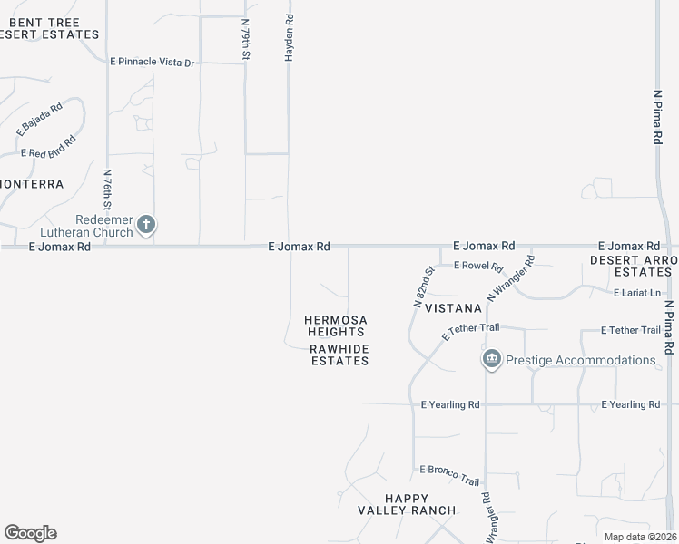 map of restaurants, bars, coffee shops, grocery stores, and more near 26510 North Paso Trail in Scottsdale