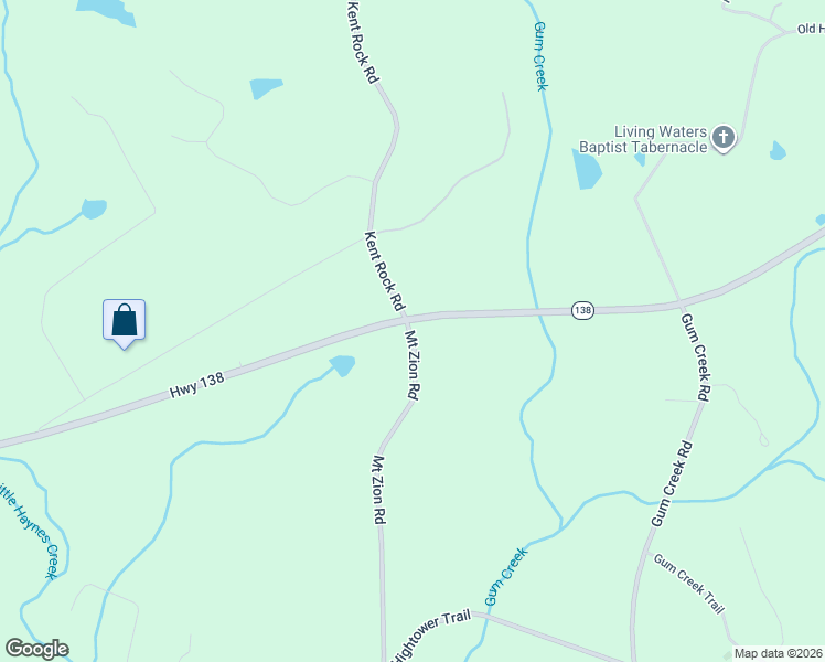 map of restaurants, bars, coffee shops, grocery stores, and more near 4380 Mount Zion Road in Oxford