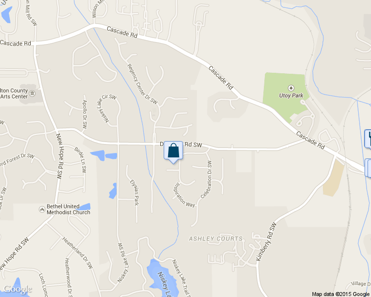 map of restaurants, bars, coffee shops, grocery stores, and more near 995 Reunion Pl SW in Atlanta