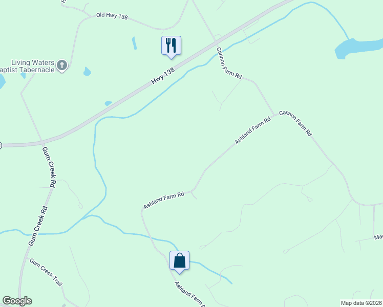 map of restaurants, bars, coffee shops, grocery stores, and more near 5525 Ashland Farm Road in Oxford
