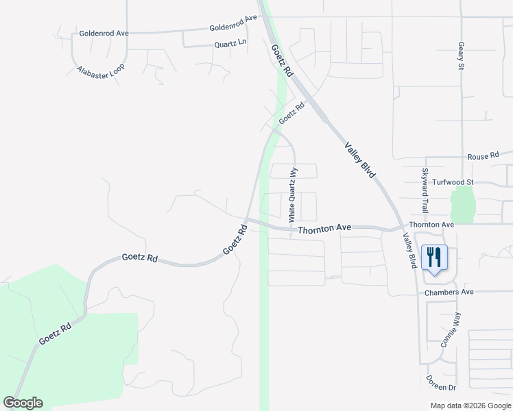 map of restaurants, bars, coffee shops, grocery stores, and more near 27181 Denali Peak Road in Menifee