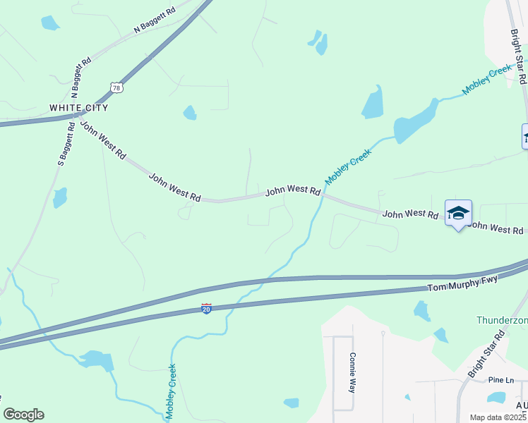 map of restaurants, bars, coffee shops, grocery stores, and more near 6994 Pine Shadow Way in Winston