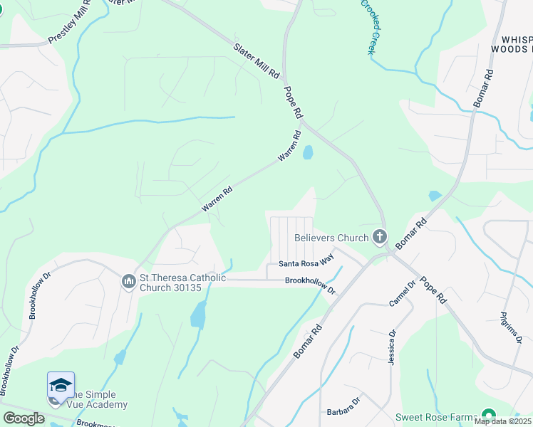 map of restaurants, bars, coffee shops, grocery stores, and more near 3812 Shellman Bluff Drive in Douglasville