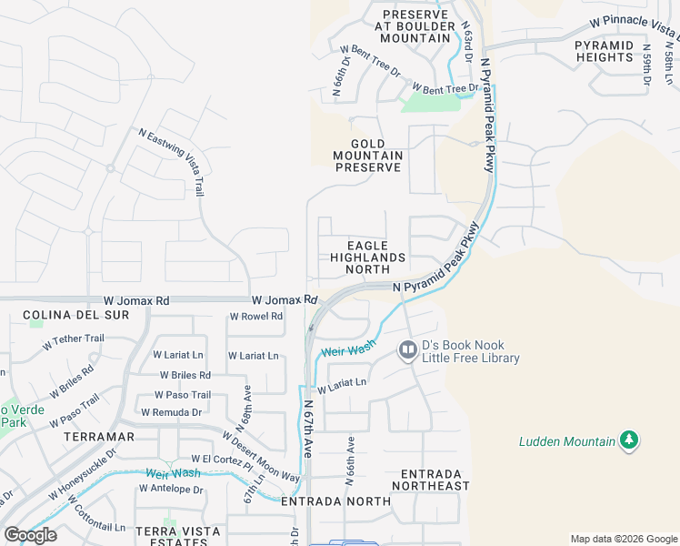 map of restaurants, bars, coffee shops, grocery stores, and more near 6546 West Andrea Drive in Phoenix