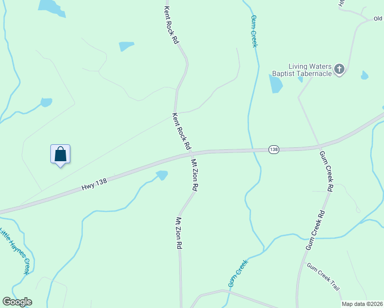 map of restaurants, bars, coffee shops, grocery stores, and more near 4380 Mount Zion Road in Oxford