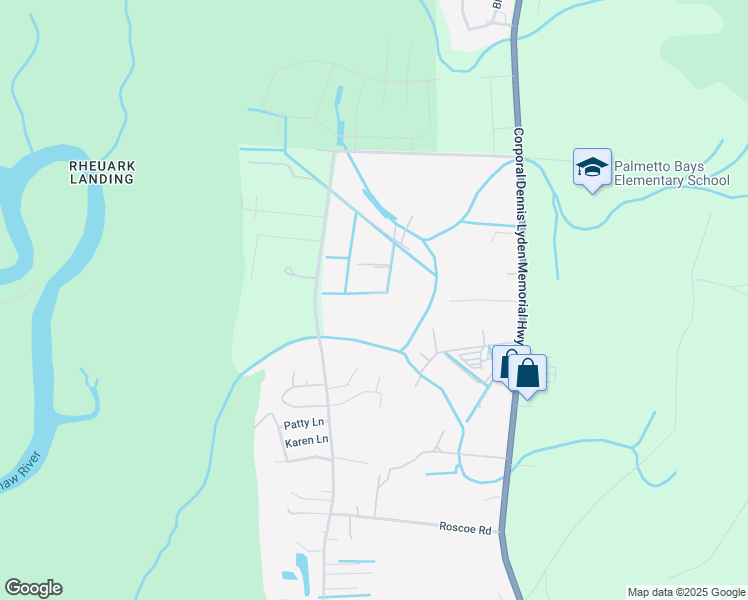 map of restaurants, bars, coffee shops, grocery stores, and more near 4311 Roundtree Road in Myrtle Beach