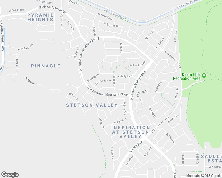 map of restaurants, bars, coffee shops, grocery stores, and more near 5541 West Andrea Drive in Phoenix