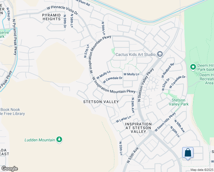 map of restaurants, bars, coffee shops, grocery stores, and more near 5617 West Andrea Drive in Phoenix