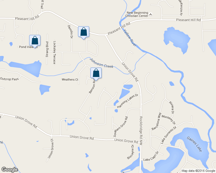 map of restaurants, bars, coffee shops, grocery stores, and more near 2443 Harmony Ridge Court in Lithonia