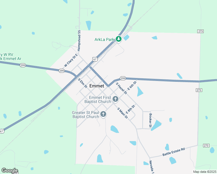 map of restaurants, bars, coffee shops, grocery stores, and more near in Emmet