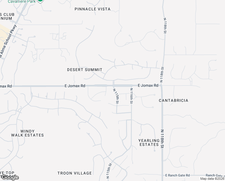 map of restaurants, bars, coffee shops, grocery stores, and more near 26560 North 115th Street in Scottsdale