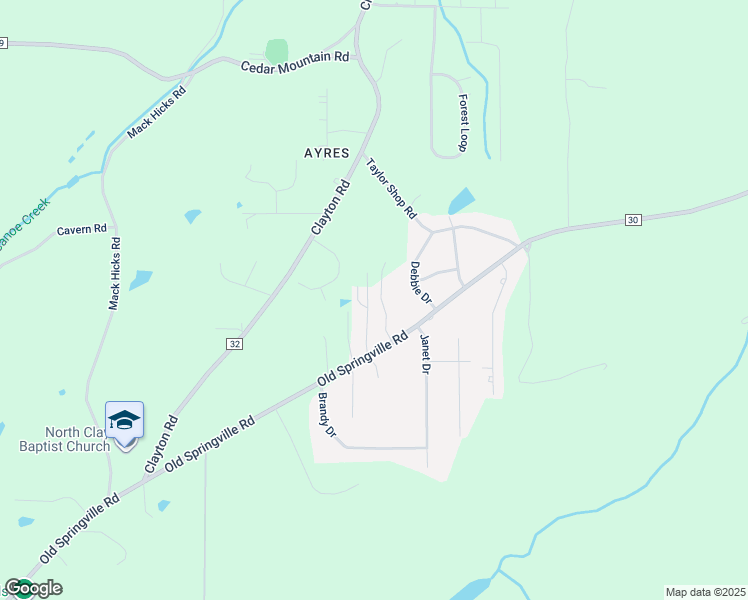 map of restaurants, bars, coffee shops, grocery stores, and more near 7616 Azalea Circle in Trussville
