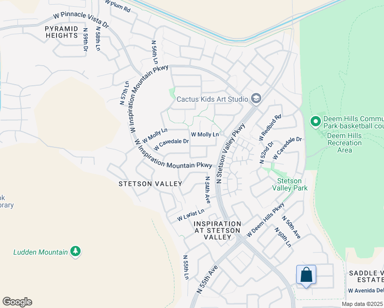 map of restaurants, bars, coffee shops, grocery stores, and more near 5541 West Andrea Drive in Phoenix