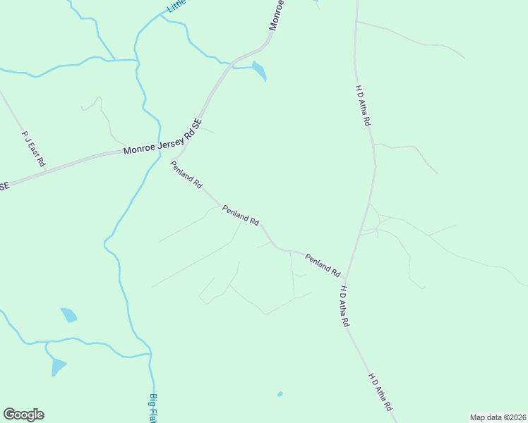 map of restaurants, bars, coffee shops, grocery stores, and more near 915 Penland Road in Covington