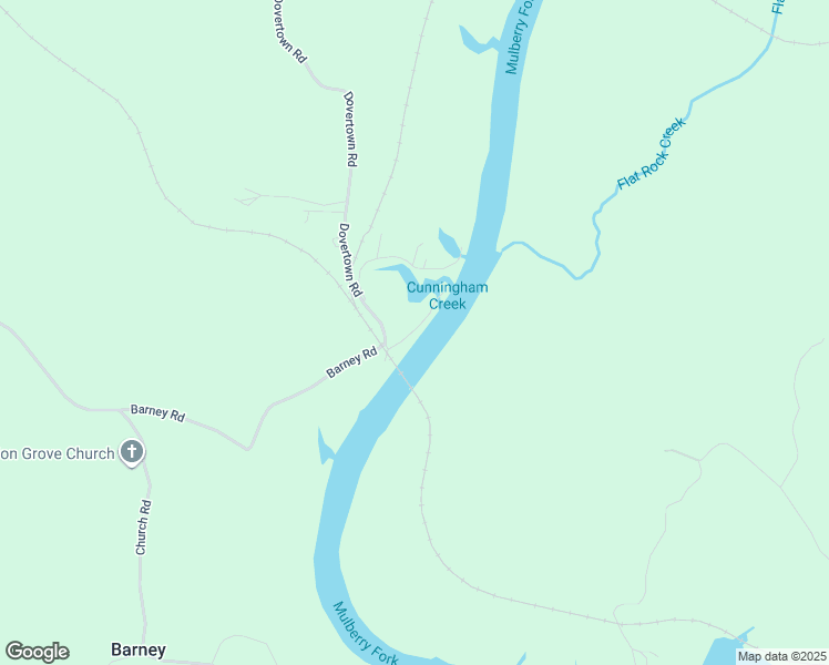 map of restaurants, bars, coffee shops, grocery stores, and more near 73 Barney Loop in Cordova