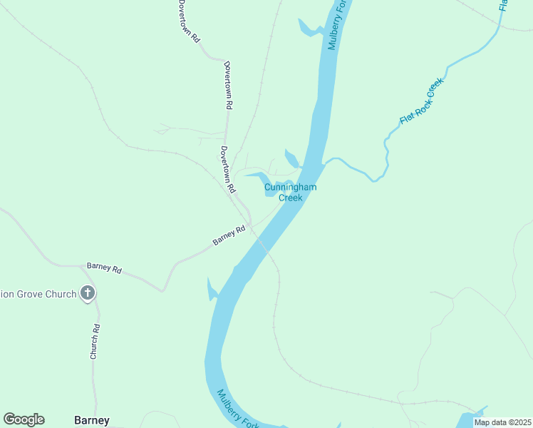 map of restaurants, bars, coffee shops, grocery stores, and more near 73 Barney Loop in Cordova