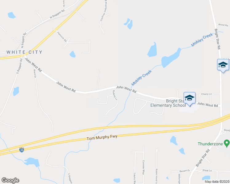 map of restaurants, bars, coffee shops, grocery stores, and more near 2943 Rolling Lane in Winston