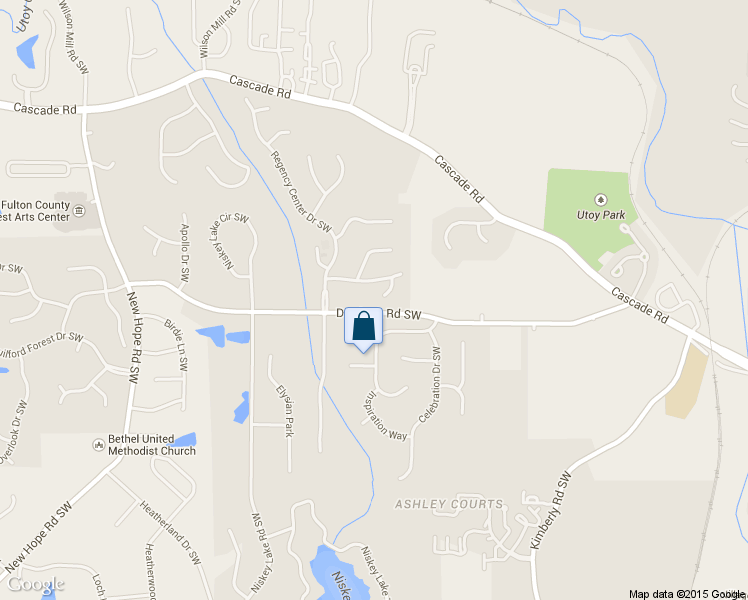 map of restaurants, bars, coffee shops, grocery stores, and more near 985 Regency Crest Dr SW in Atlanta