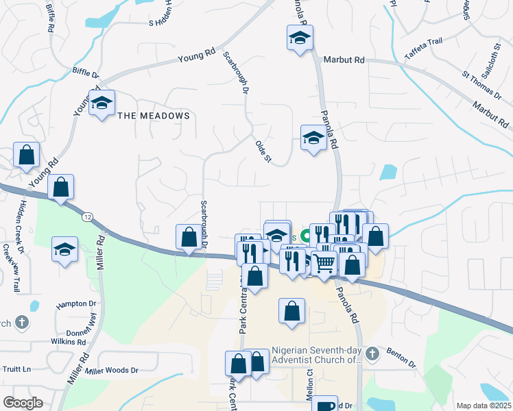 map of restaurants, bars, coffee shops, grocery stores, and more near 6002 Covington Highway in Decatur