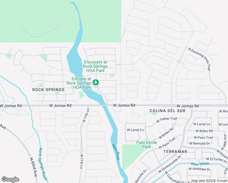 map of restaurants, bars, coffee shops, grocery stores, and more near 26635 North 75th Drive in Peoria