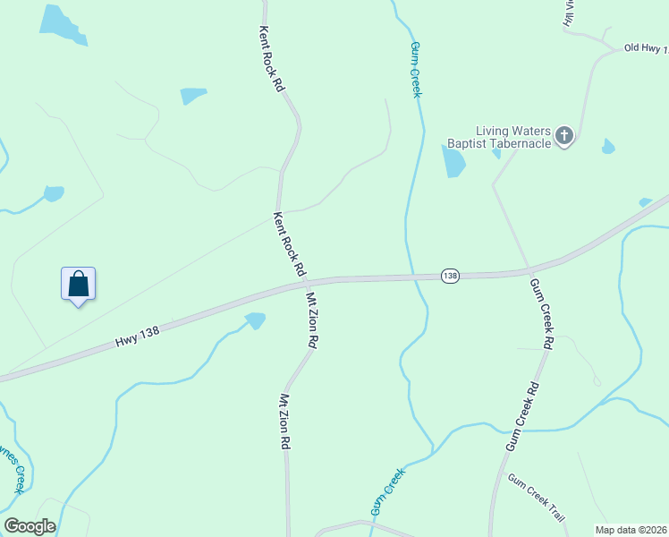 map of restaurants, bars, coffee shops, grocery stores, and more near 4380 Mount Zion Road in Oxford