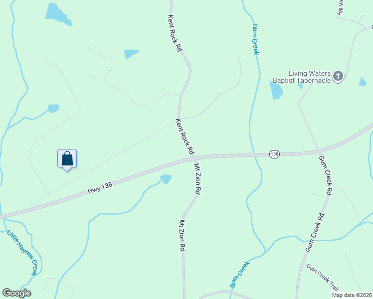 map of restaurants, bars, coffee shops, grocery stores, and more near 4355 Georgia 138 in Loganville