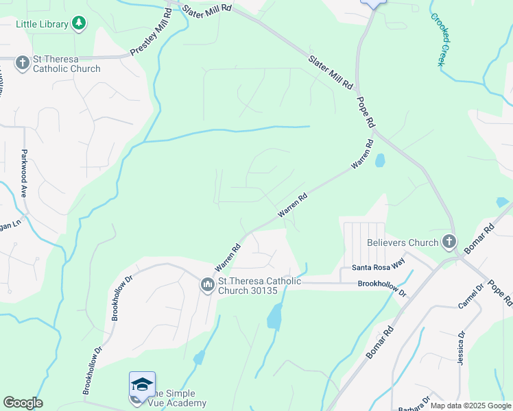 map of restaurants, bars, coffee shops, grocery stores, and more near 5061 Manning Drive in Douglasville