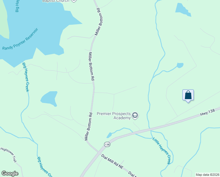 map of restaurants, bars, coffee shops, grocery stores, and more near 1107 Moccasin Tr Southwest in Loganville