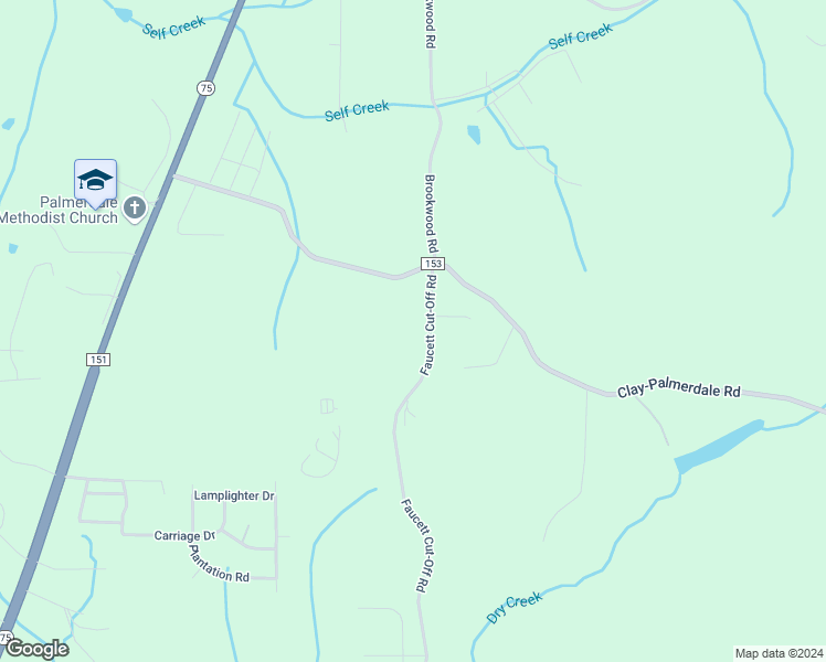 map of restaurants, bars, coffee shops, grocery stores, and more near 7676 Faucett Cut-Off Road in Pinson