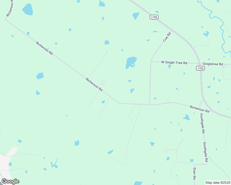 map of restaurants, bars, coffee shops, grocery stores, and more near 1625 Richerson Road in Denison