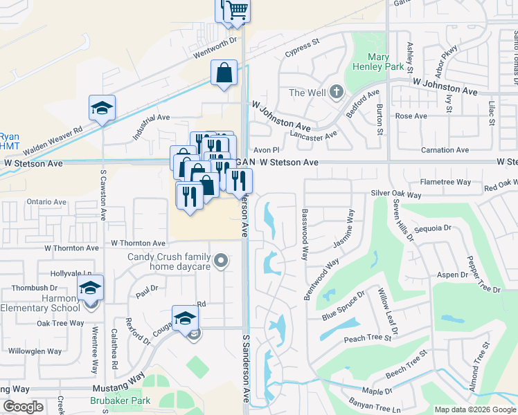 map of restaurants, bars, coffee shops, grocery stores, and more near 1200 Dutch Mill Road in Hemet