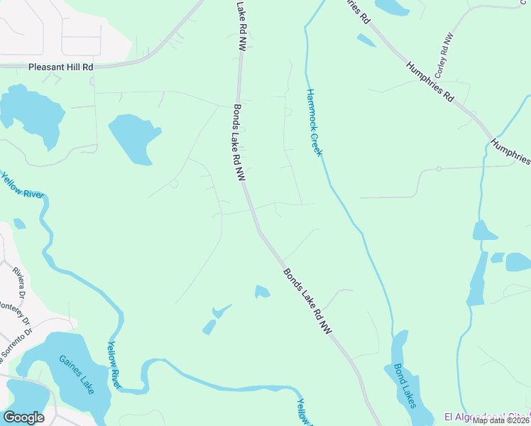 map of restaurants, bars, coffee shops, grocery stores, and more near 3129 Bonds Lake Road Northwest in Conyers
