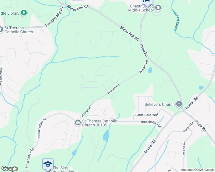 map of restaurants, bars, coffee shops, grocery stores, and more near 5016 Amethyst Drive in Douglasville